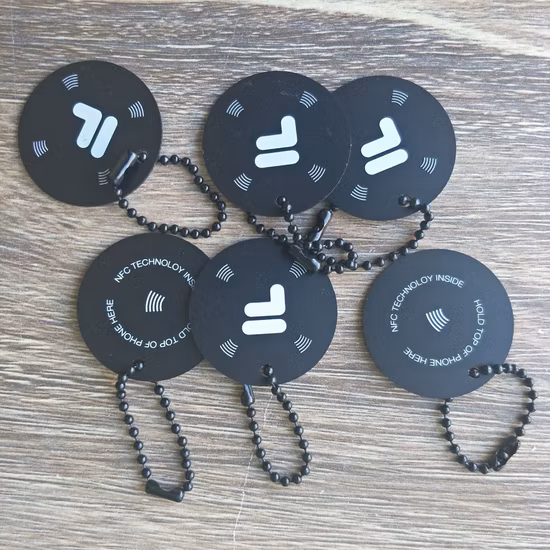 Hangtag de círculo NFC programável por URL